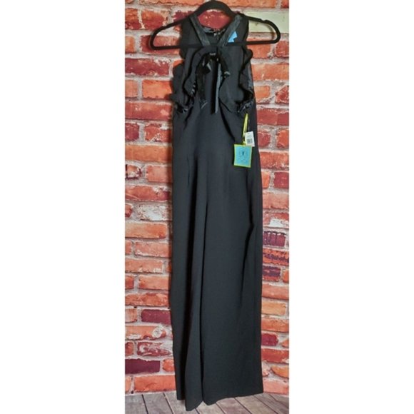 Cece Black Halter Jumpsuit Size 8 NWT - Picture 2 of 5